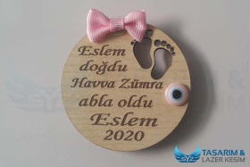 Yuvarlak Bebek Ayaklı Süslü Magnet Mıknatıslı 2